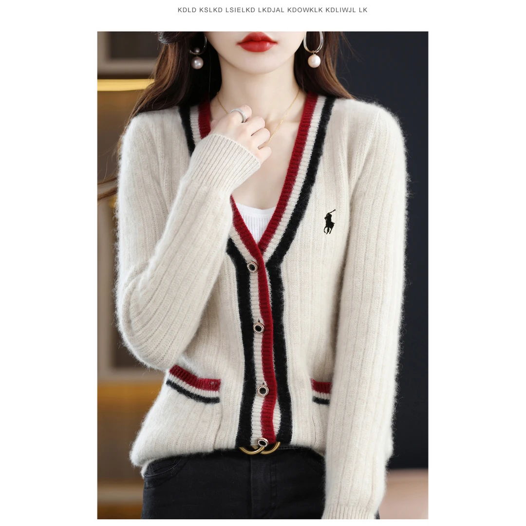 ZHANGLIXI 秋冬气质百搭保暖女士时尚开衫纯羊毛衫 YM-QHDLW-2211