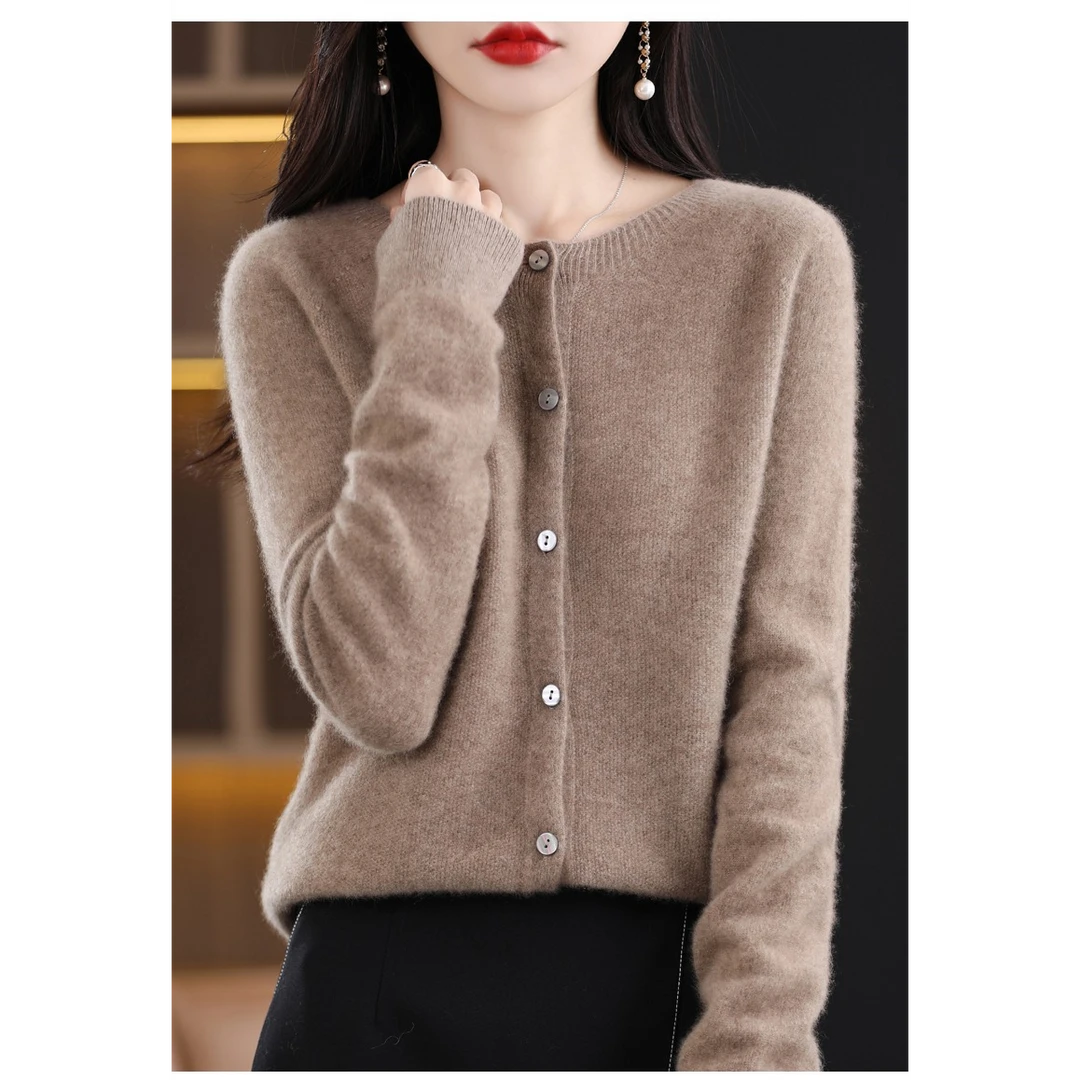 ZHANGLIXI羊绒衫时尚上衣开衫经典QHNJR-828