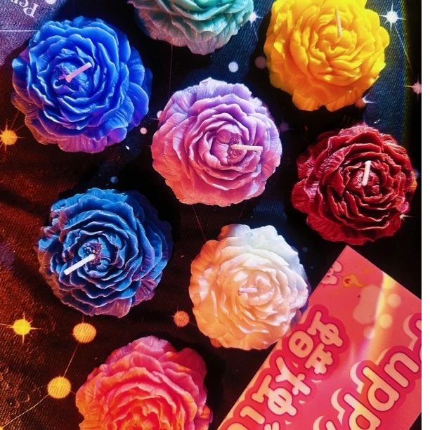 低温香薰蜡烛牡丹玫瑰香氛小众高级室内礼品