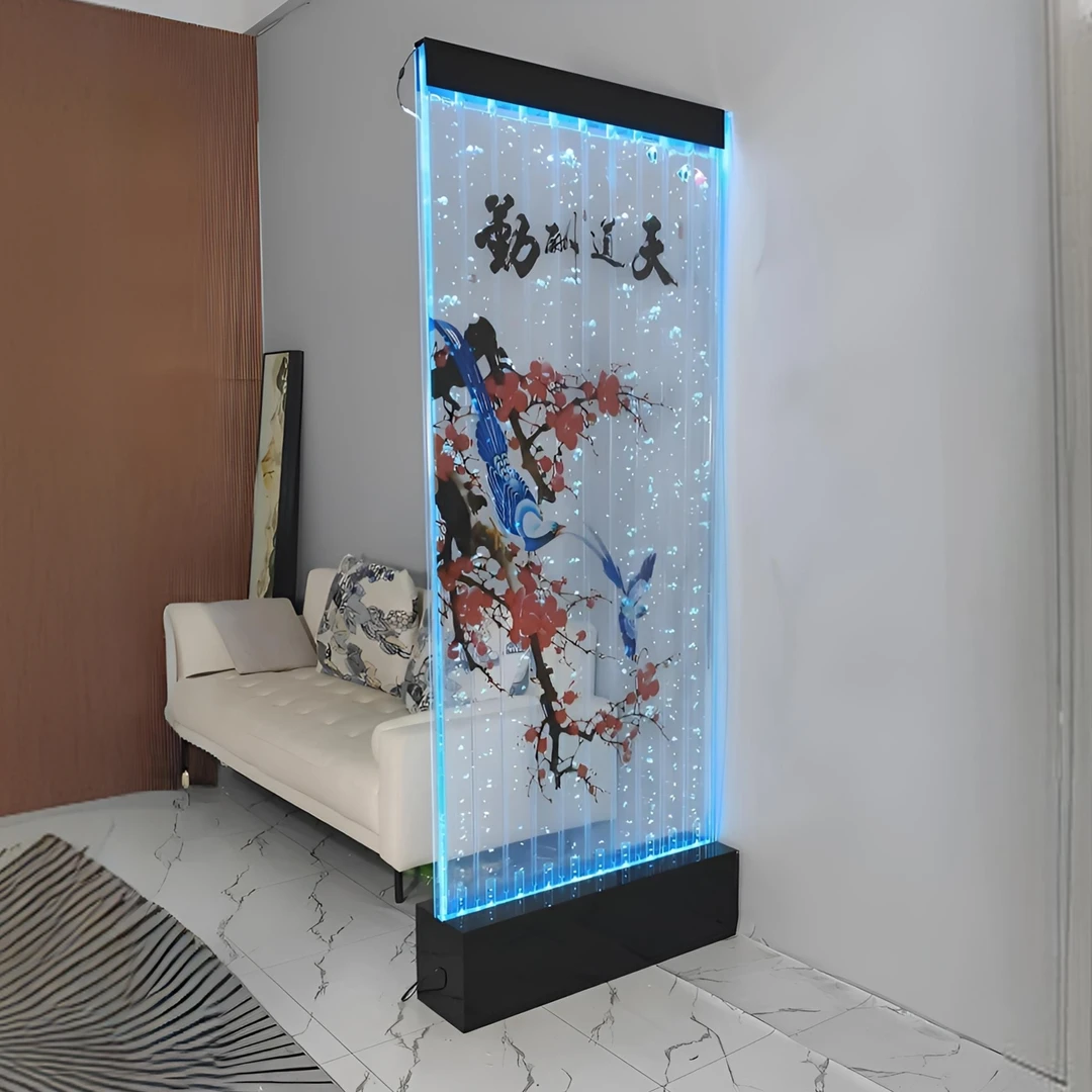 天道酬勤   水幕墙流水屏风玄关隔断轻奢简约