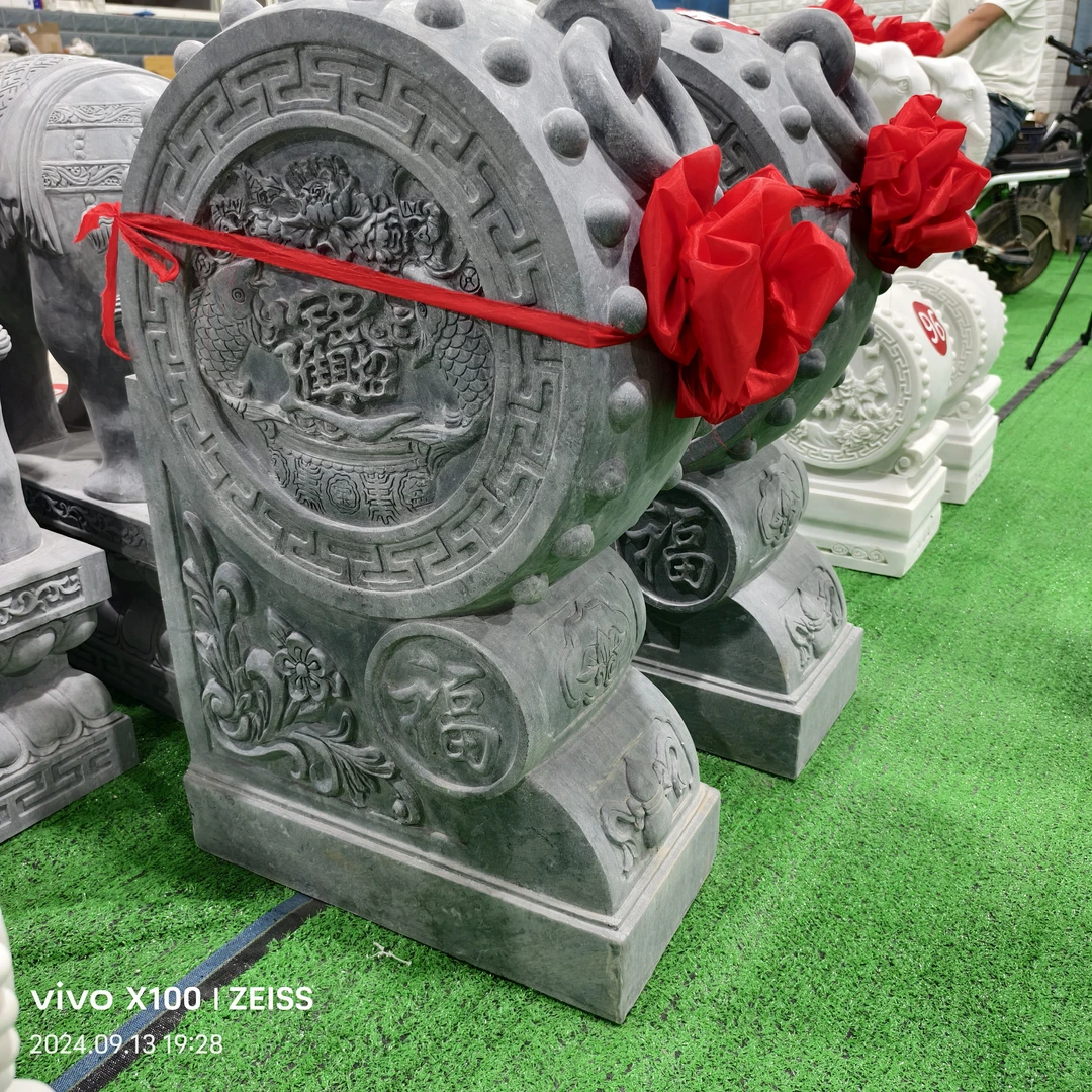 石雕门墩抱鼓石一对定金链接