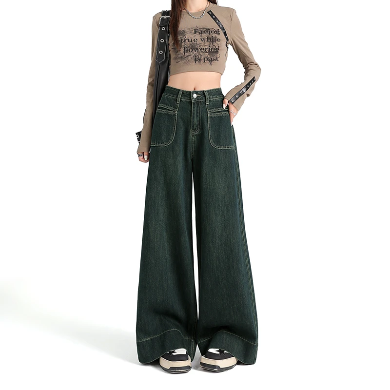 牛仔裤裤子女款爆款2024新款深色牛仔裤牛仔裤女款爆款2025新款