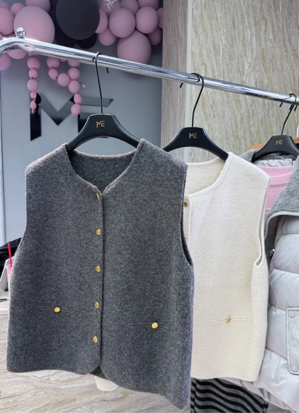 【ME家  2024冬款】牛绒马甲巨百搭