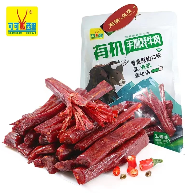 可可西里有机手撕牦牛肉干100g青海西藏特产休闲零食