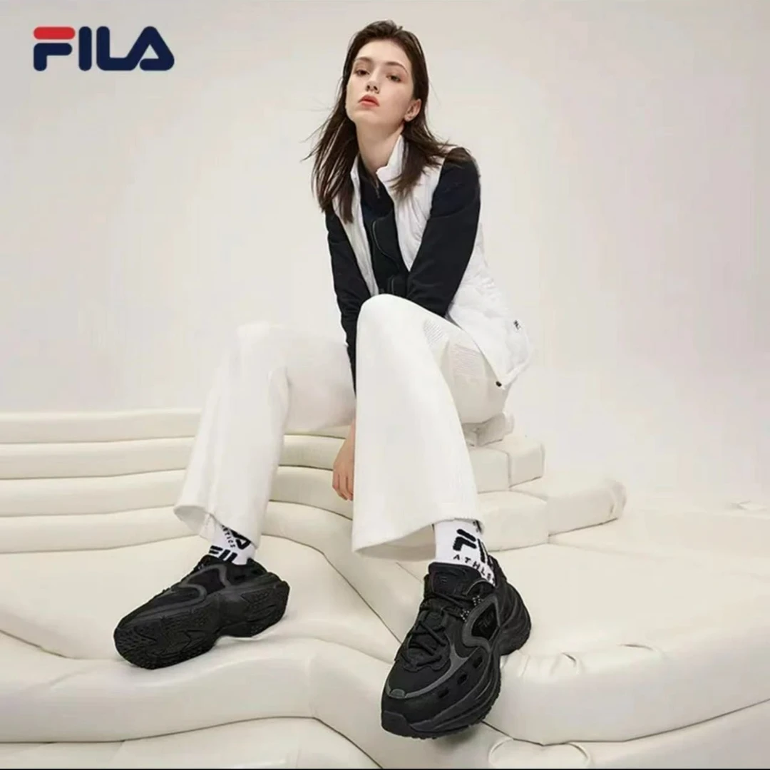 FILA【香蕉鞋】时尚增高厚底运动复古休闲鞋F12W241118F橡胶经典