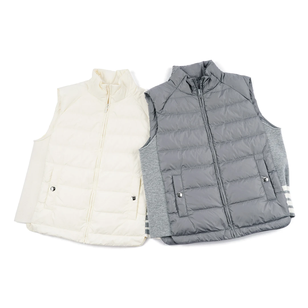 【学院风拉链羽绒马甲】TG4YD0007短款保暖冬季学院拉链款百搭马夹