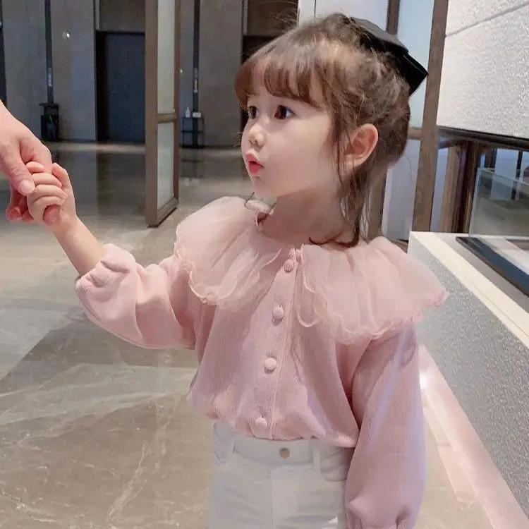 童装女童秋冬加绒长袖宝宝娃娃衫儿童卫衣打底衫小女孩上衣潮