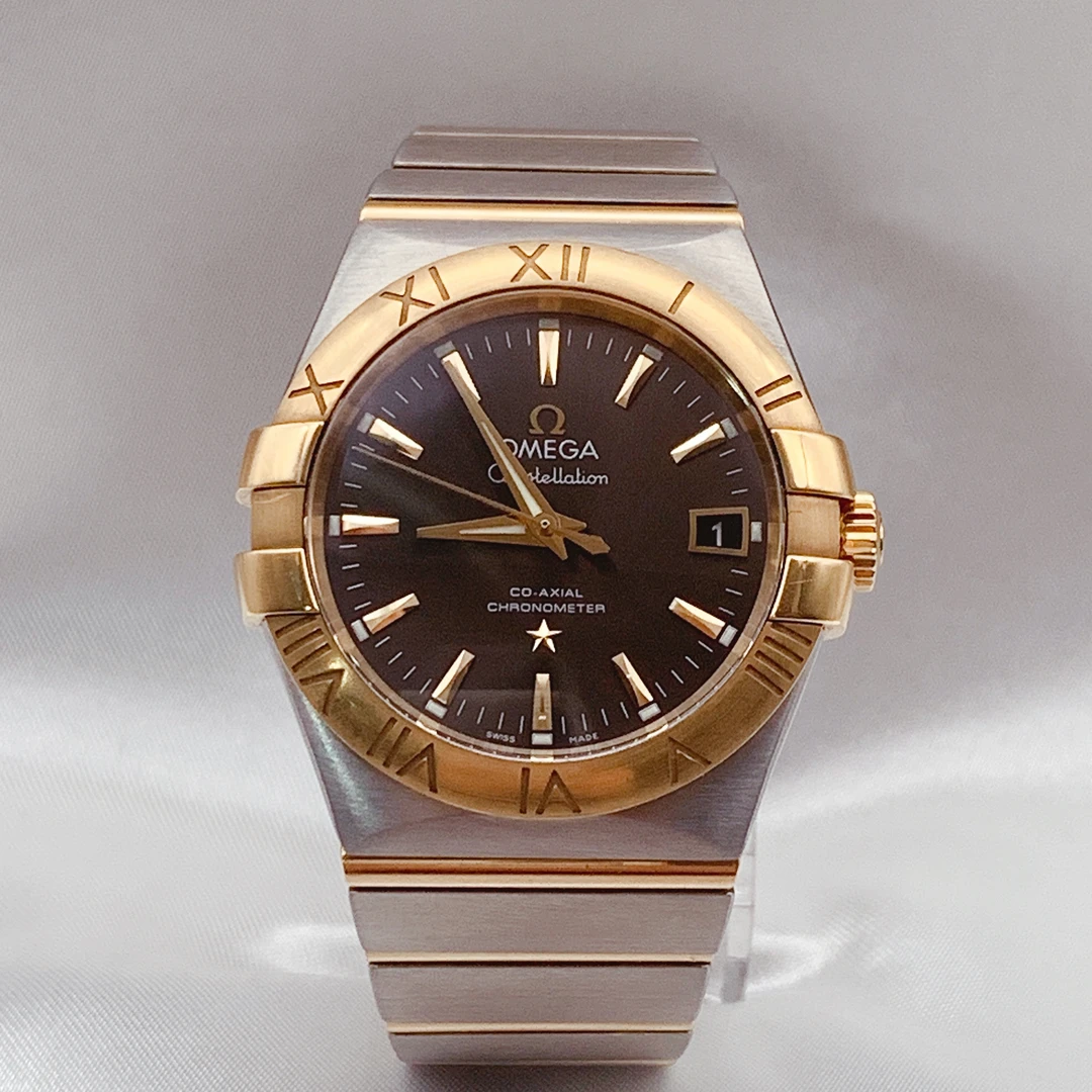 95新 Omega/欧米茄 正品欧米茄/星座系列/自动机械男表35.5mm表径