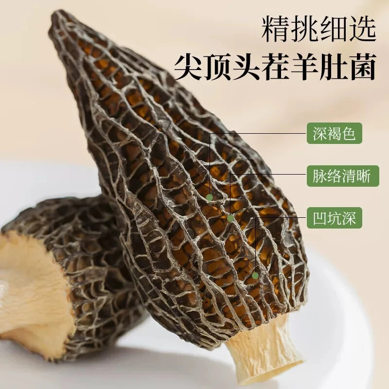 头茬羊肚菌   主播推荐  肉厚原生态林下精选严选煲汤营养鲜美