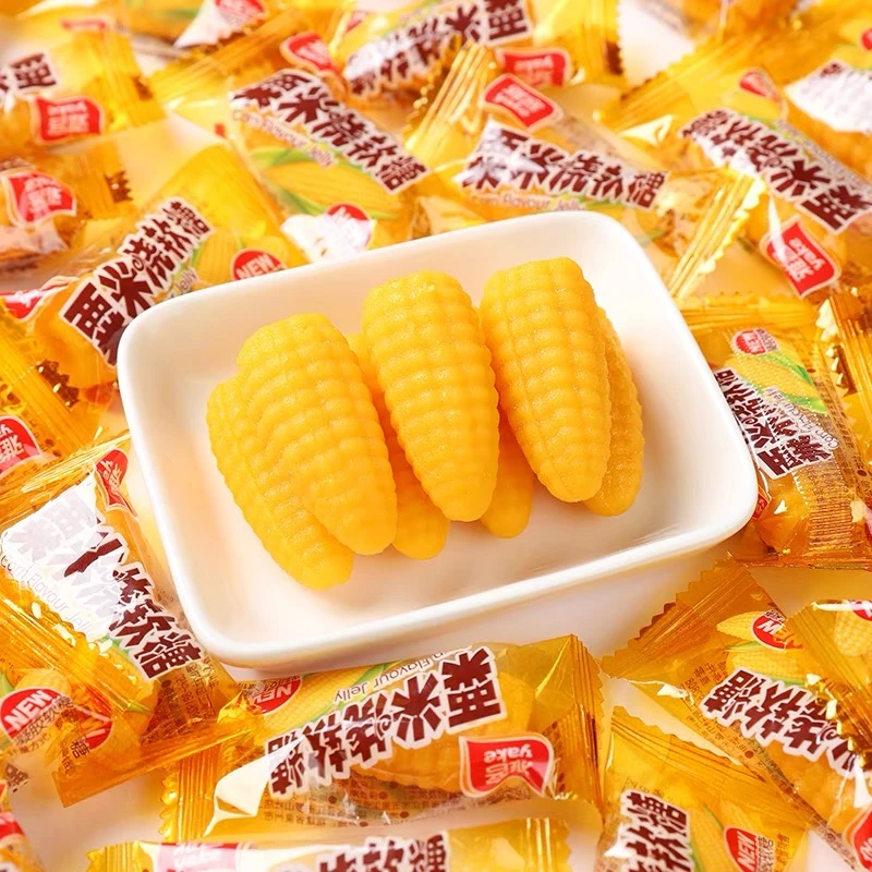 雅客玉米软糖粟玉烧软糖结婚喜糖满月宴儿童学生休闲零食糖果批发