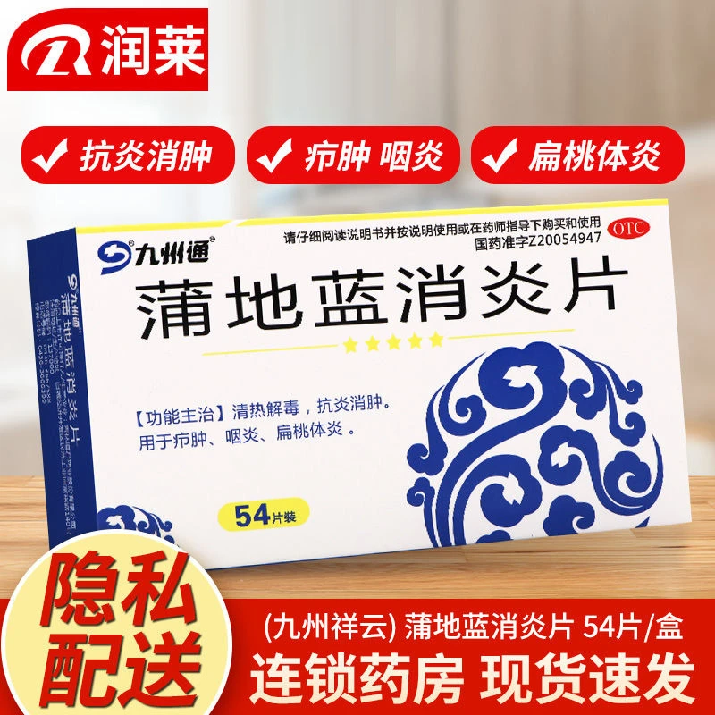 九州通 蒲地蓝消炎片0.25g*54片