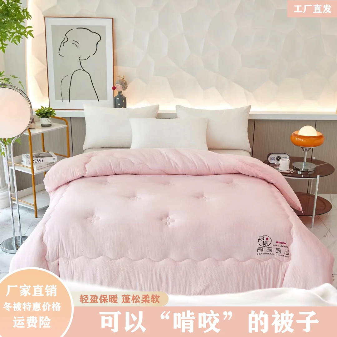 【升级款】母婴级夏凉被加厚原棉大冬被秋冬被单双人学生宿舍被褥