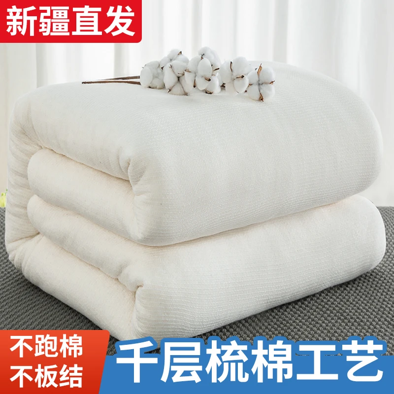 新疆棉花被盖垫两用被子4/6/8/10斤
