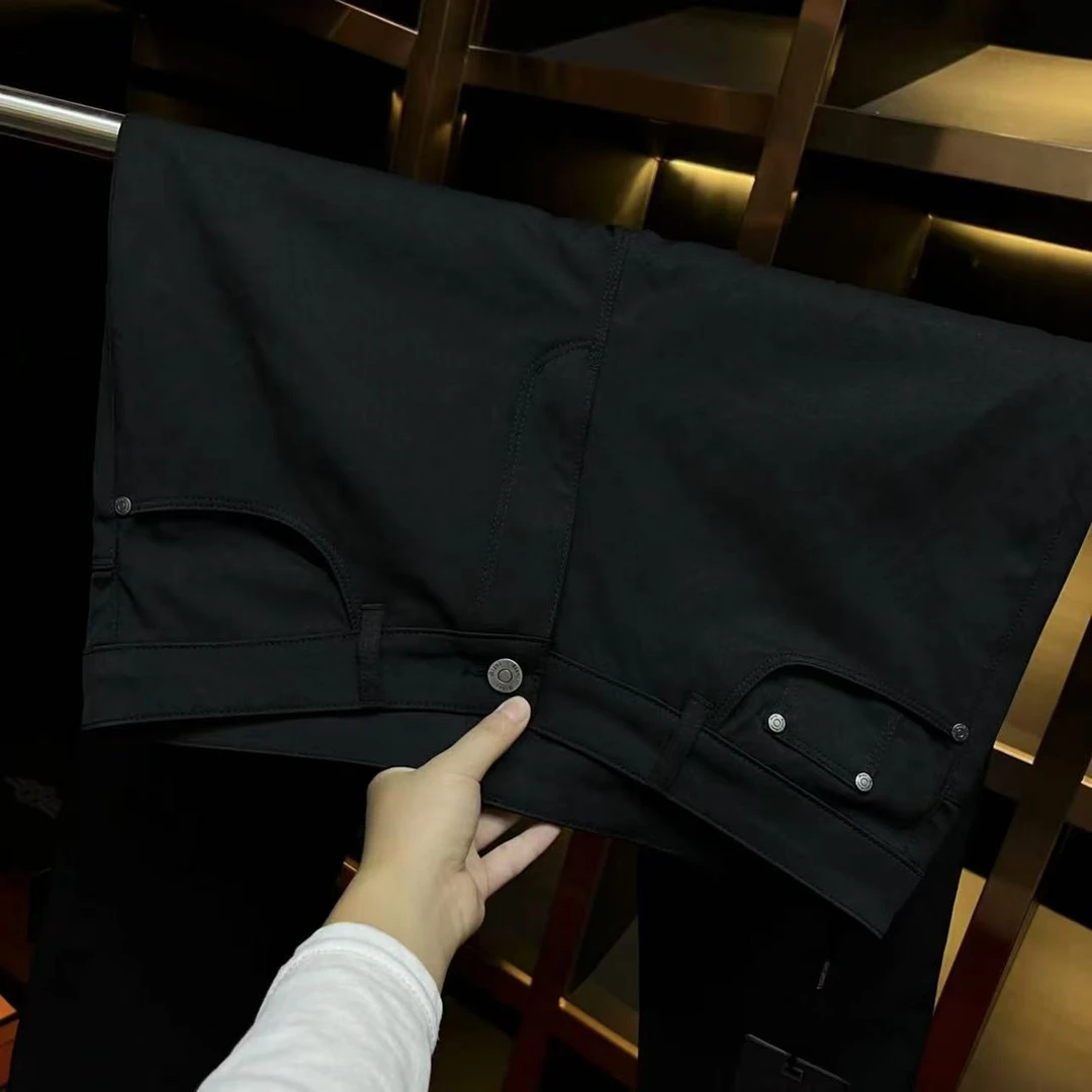 4041-冬季新款男士休闲百搭黑色西裤