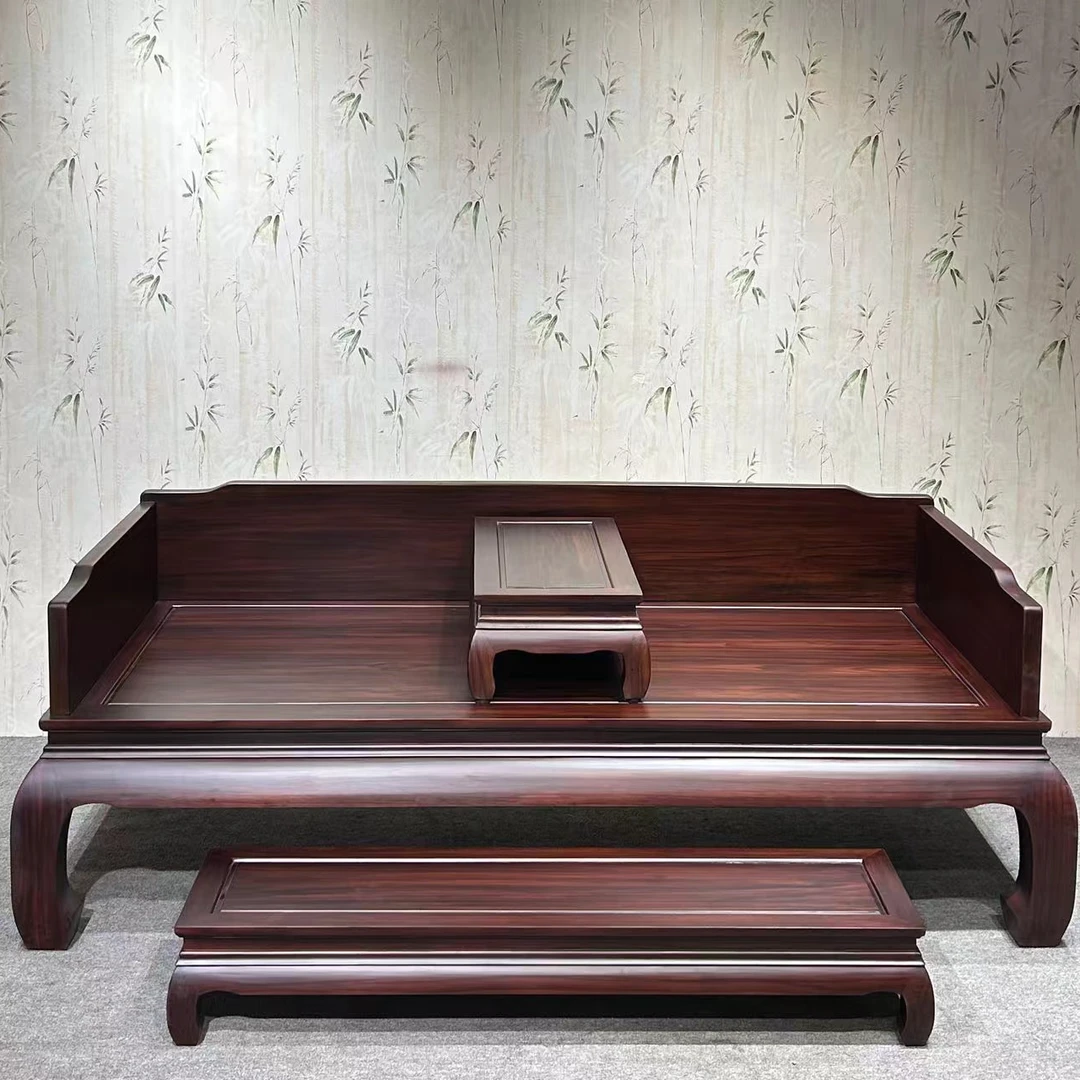 罗汉床三件套新中式实木罗汉榻禅意卧榻罗汉沙发床榻客厅家用家具