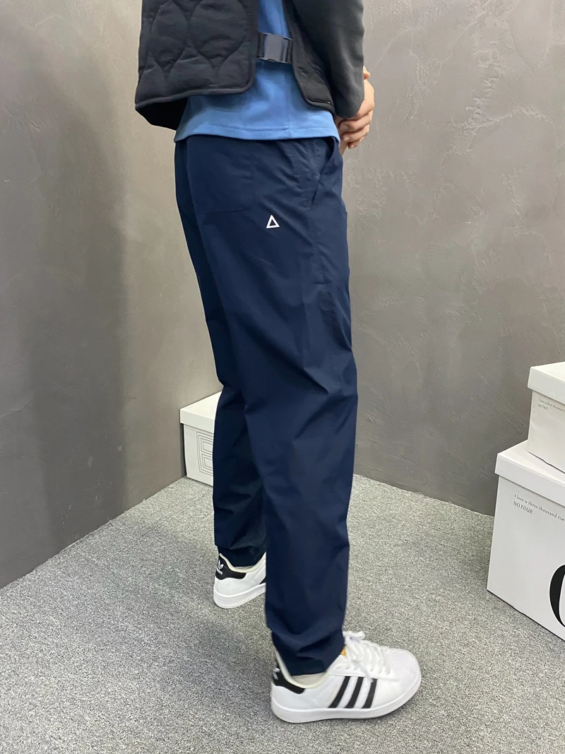 25加绒加厚新款小三角标宽松锥形休闲裤美式工装长裤裤子男女同款