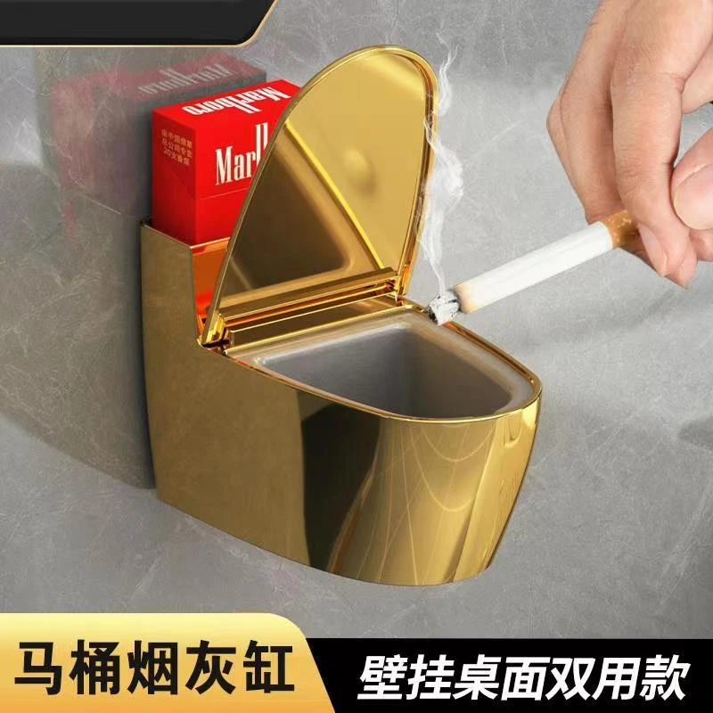 厕所烟灰缸卫生间烟灰缸卫生间烟灰缸免打孔壁挂式马桶烟灰缸爆款