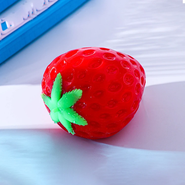 光遇变色草莓捏捏无毒环保乐遇光新奇仿真手工创意测量减压红边好