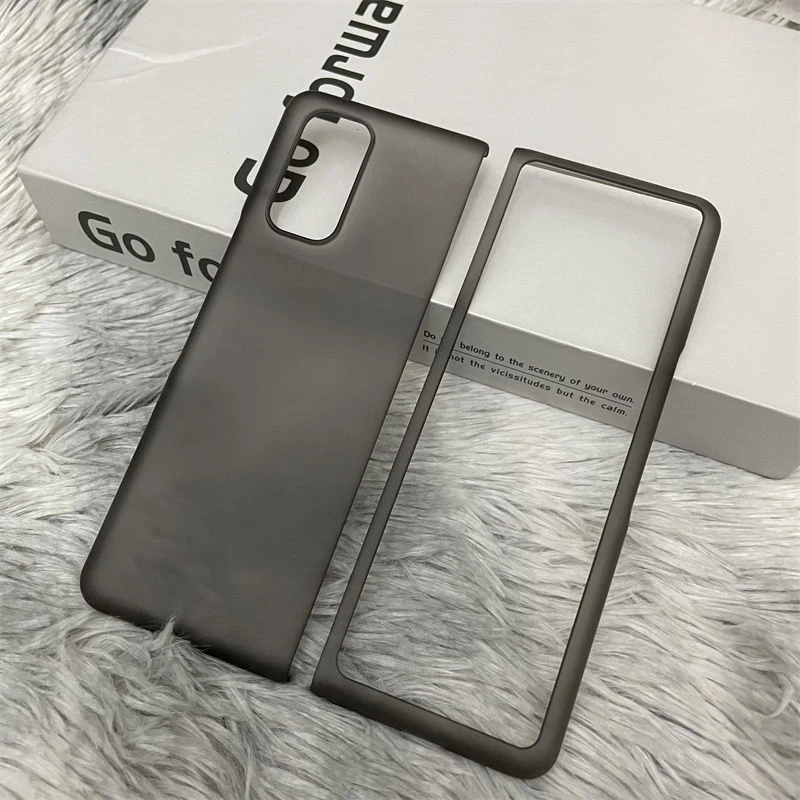 适用小米Mix fold手机壳半透黑超薄磨砂肤感硬壳折叠屏翻盖保护套