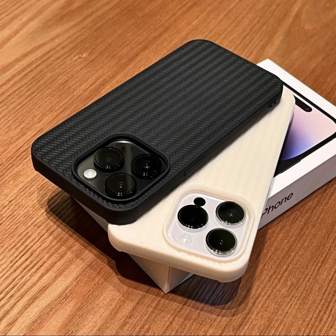 高级编织纹iPhone15手机壳苹果14潮款13promax透明XR软套11