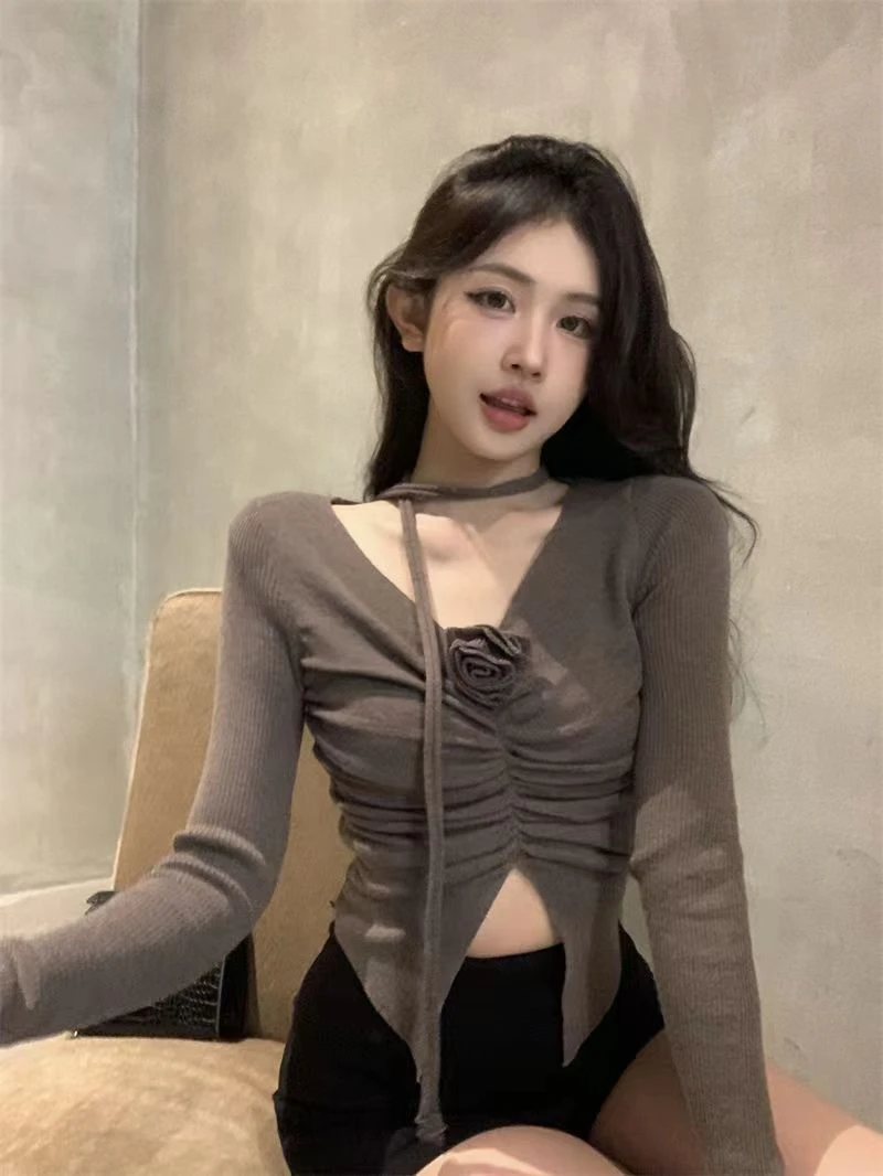 （厚001-厚200）2025春季新款百搭辣妹纯欲上衣精品孤品集合