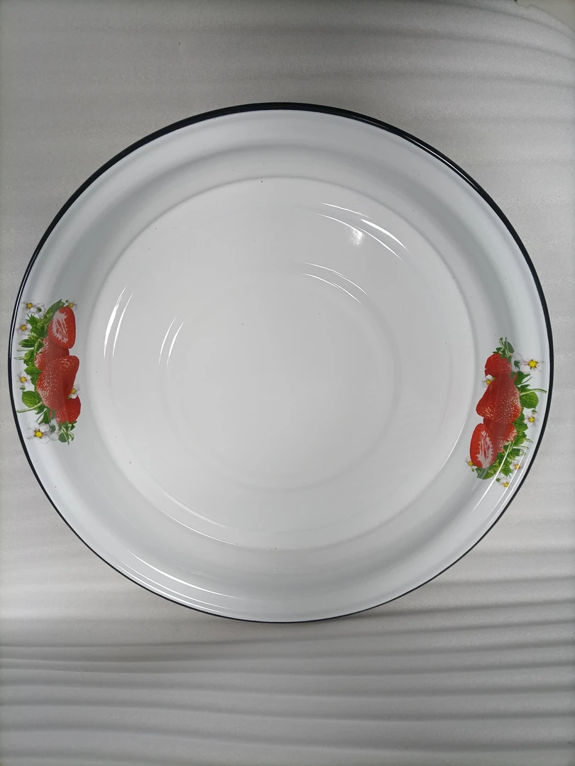 俄罗斯原装进口陶瓷搪瓷盘子家用，圆形，大号。。。。。餐盘餐具菜盘