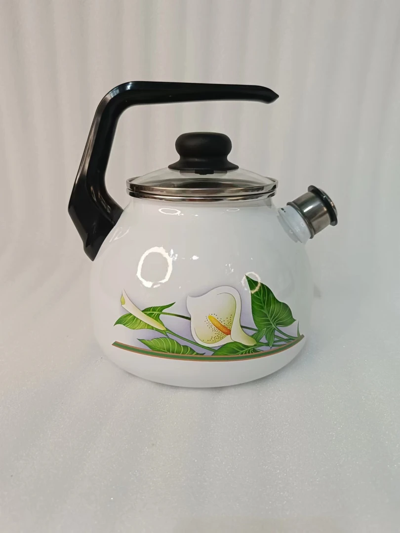 俄罗斯原装进口搪瓷鸣音响壶复古陶瓷大容量煮水手工家用大盆