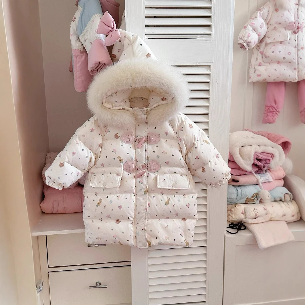 儿童精灵帽棉服2024冬季新款儿童棉服新国标棉服保暖外套儿童连帽