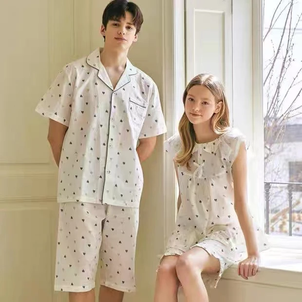 E韩国睡衣家居服情侣款甜美风睡衣套装18