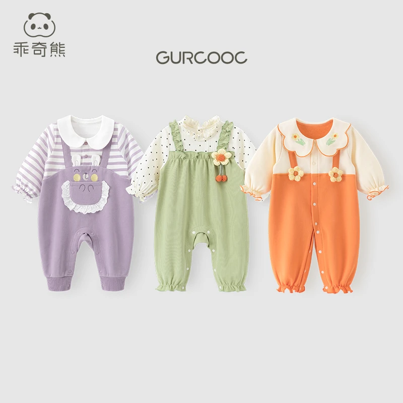 【断码甜美女宝合集】公主休闲亲肤连体衣长袖春秋款洋气哈衣爬服