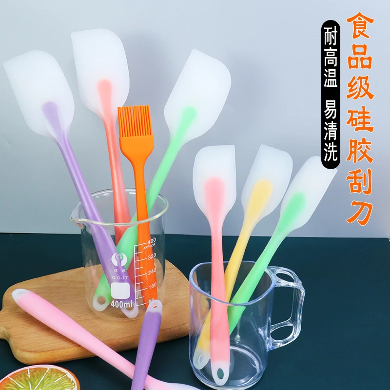 家用一体式硅胶刮刀油刮板橡胶蛋糕奶油抹刀烘焙工具搅拌铲耐高温