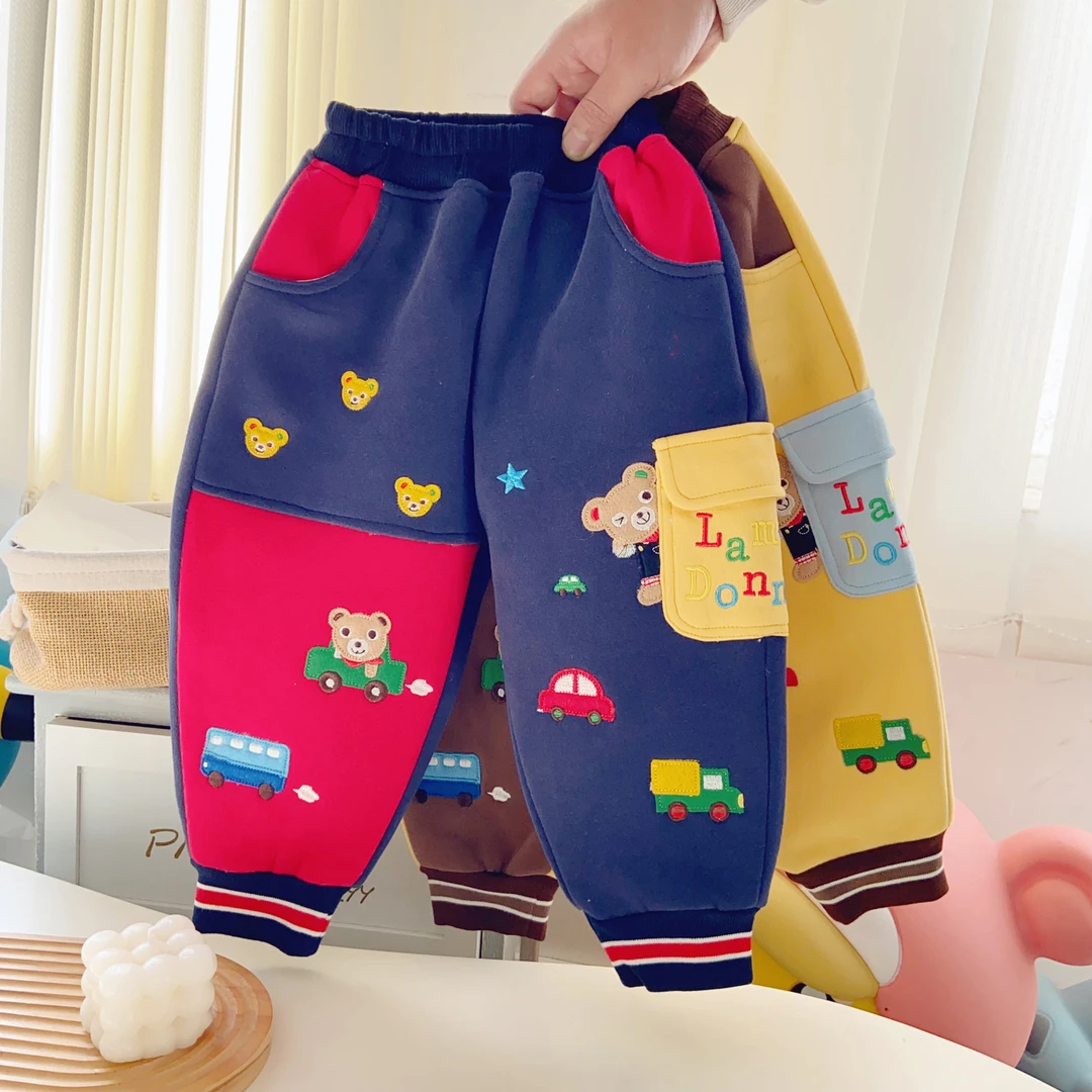 儿童裤子洋气休闲宝宝外穿加厚秋冬冬裤棉裤