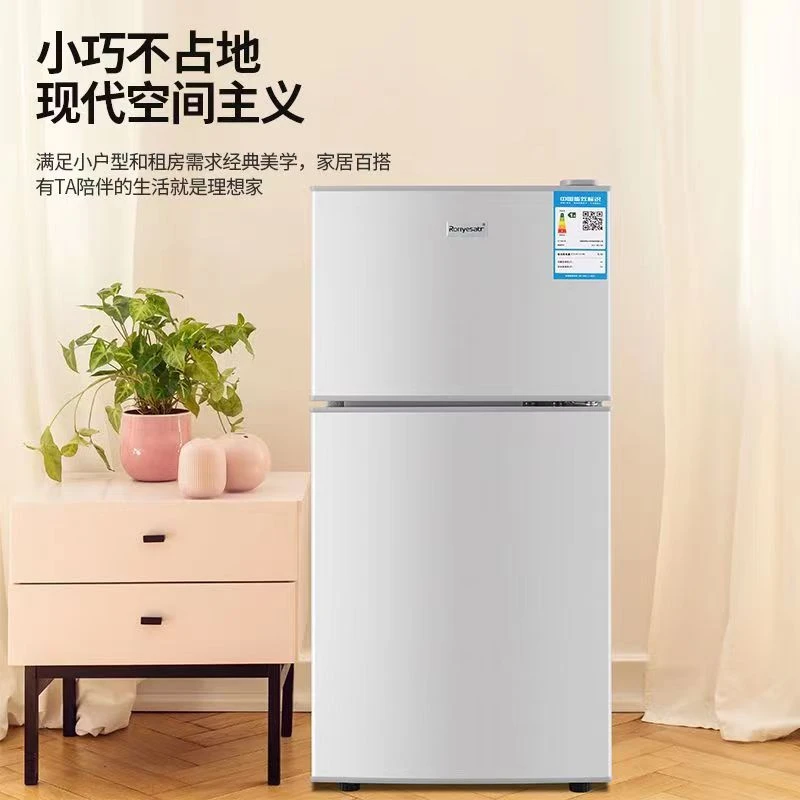 荣事达小冰箱双温小型迷你宿舍租房省电冷藏冷冻双门多功能小冰箱