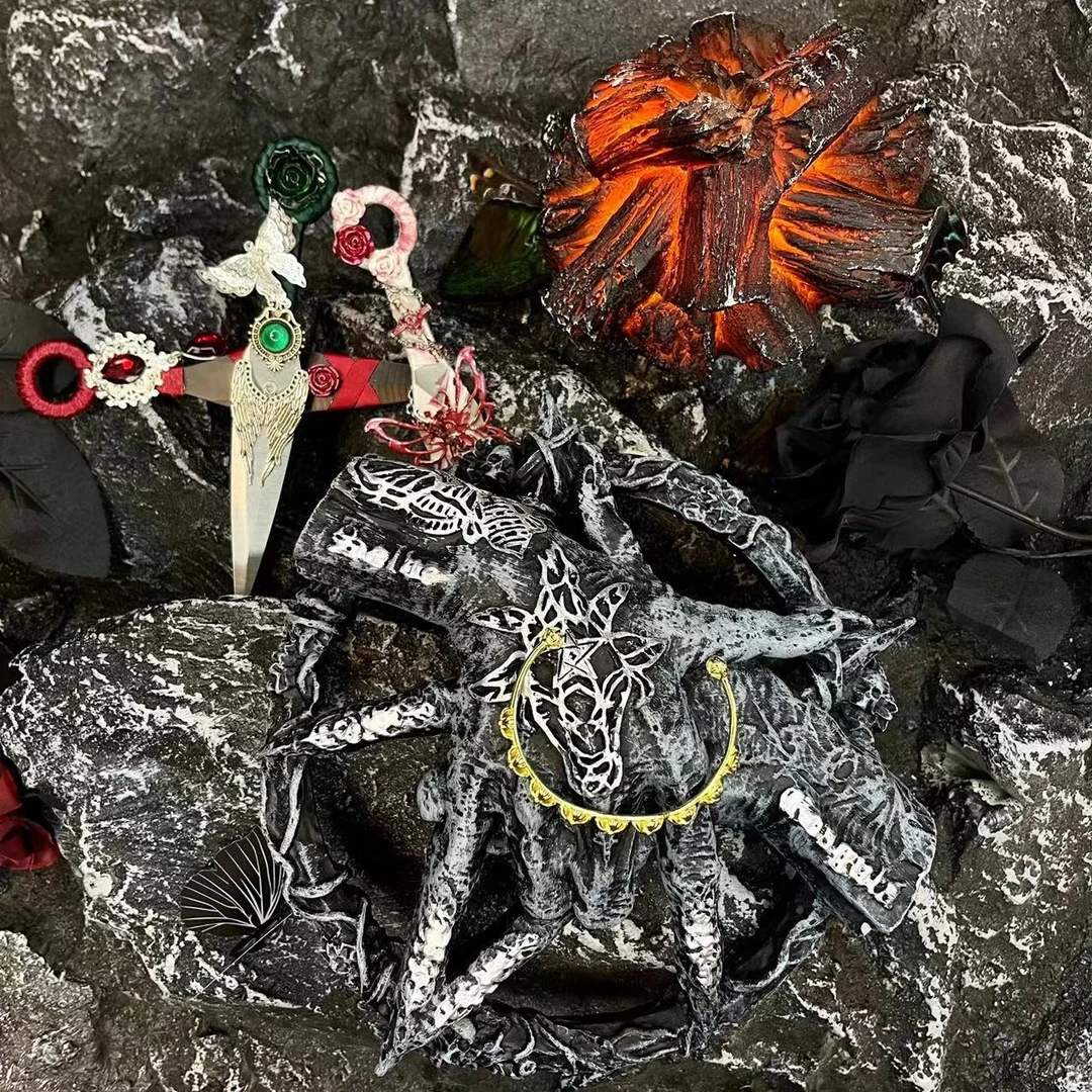 合金手镯 【kk突十黄手镯】国潮风发字嘻哈潮人街头网红