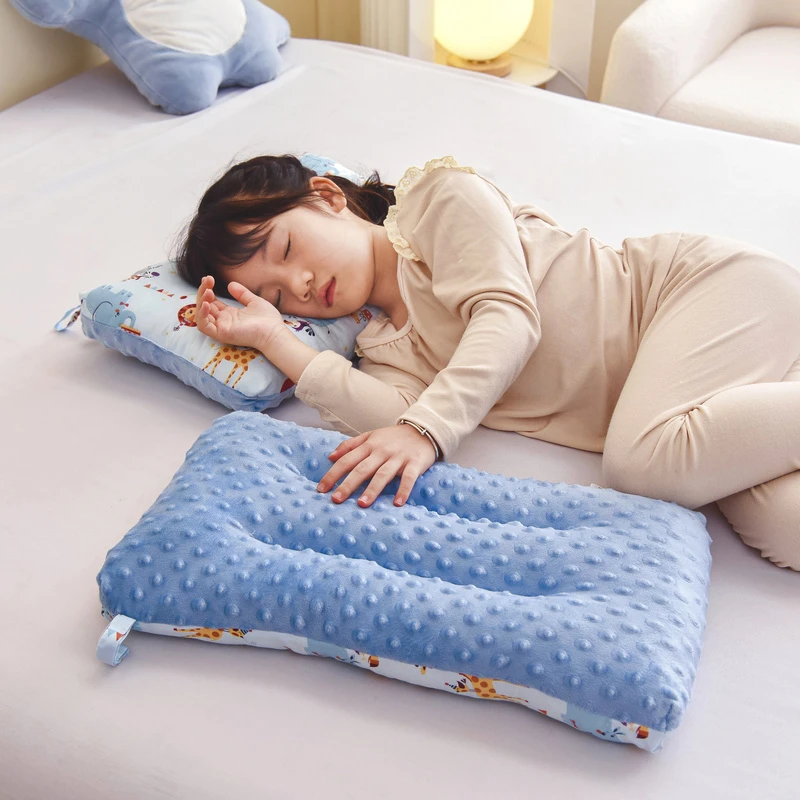 婴童3-6岁四季专用枕头小宝宝安抚豆豆枕头1-3岁幼儿园儿童枕芯夏