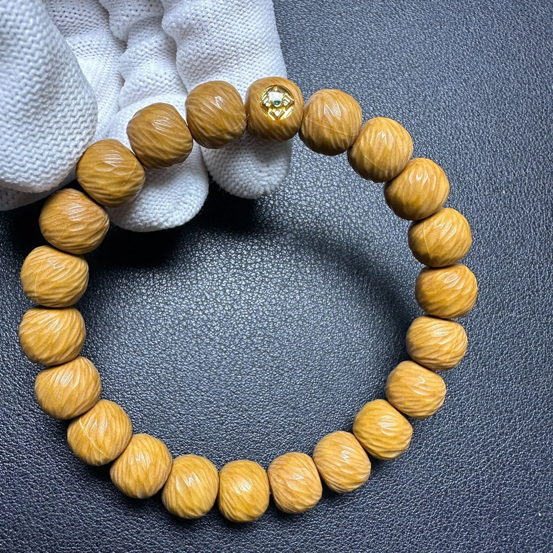 予禧文玩 手工千刃云锦 全品爆款猴头核桃手串