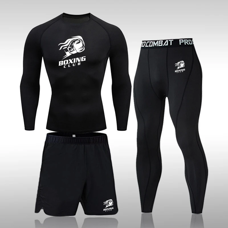 套装速干紧身衣跑步篮球训练巴西柔术防磨衣