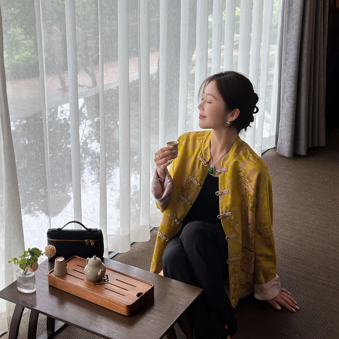 syna 翩翩起舞 新中式设计国风外套