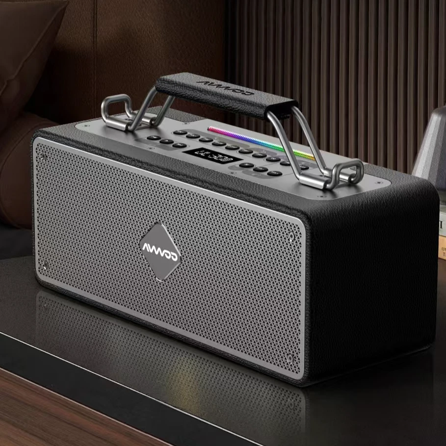 艾吾k神音箱专业户外移动KTV超长续航带线无线环绕原声听歌大功率