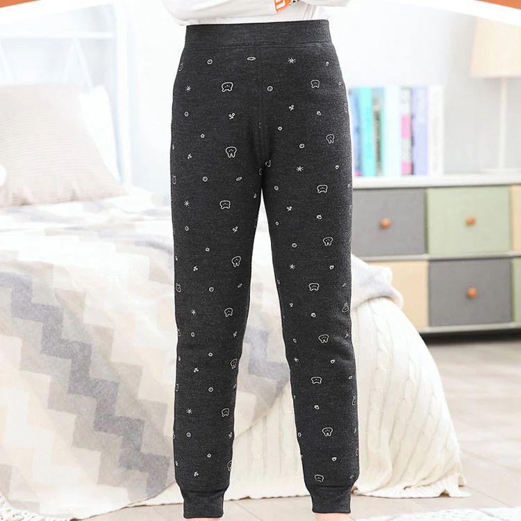 益友小蚂蚁小童发热德绒双层保暖裤小蚂蚁儿童打底裤宝宝冬季内穿