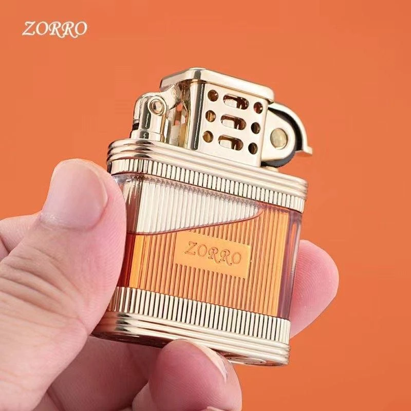 ZORRO佐罗煤油打火机老九门透明可视油仓创意网红防风送男士礼品