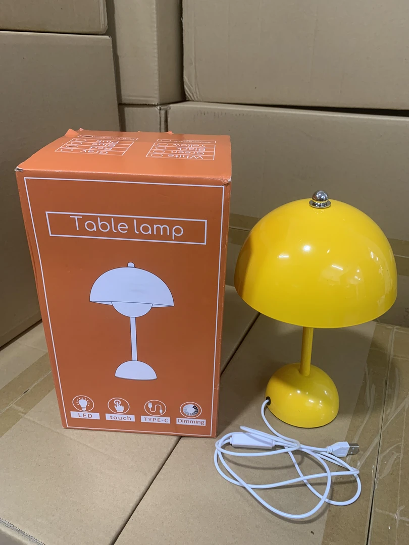 A花苞台灯卧室床头灯氛围灯小夜灯书灯触摸顶部金属球使用y