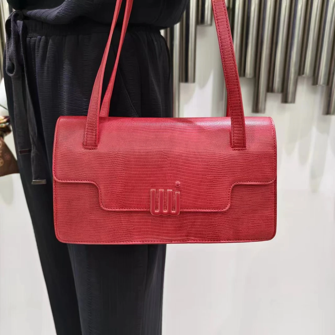 2024新款腋下包蜥蜴纹高级感包包时尚单肩包