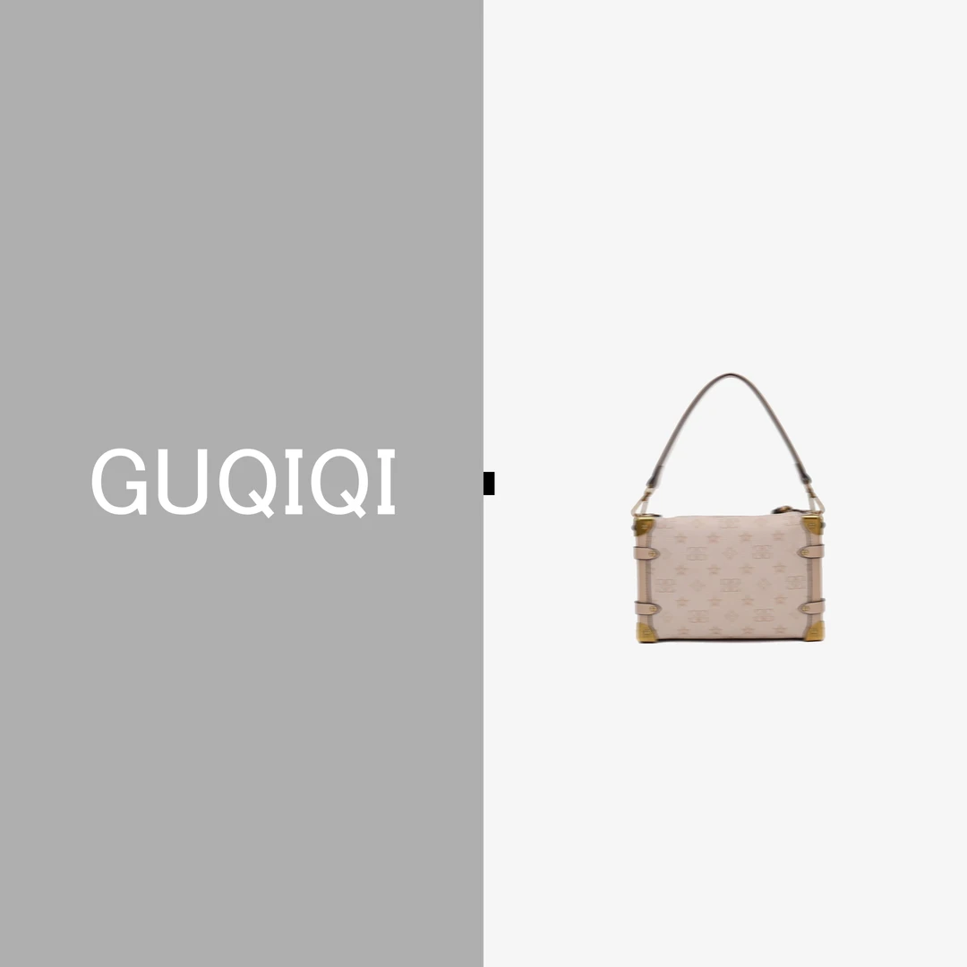 GUQIQI/古旗琦2024新款经典撞色气质盒子包GQ1057