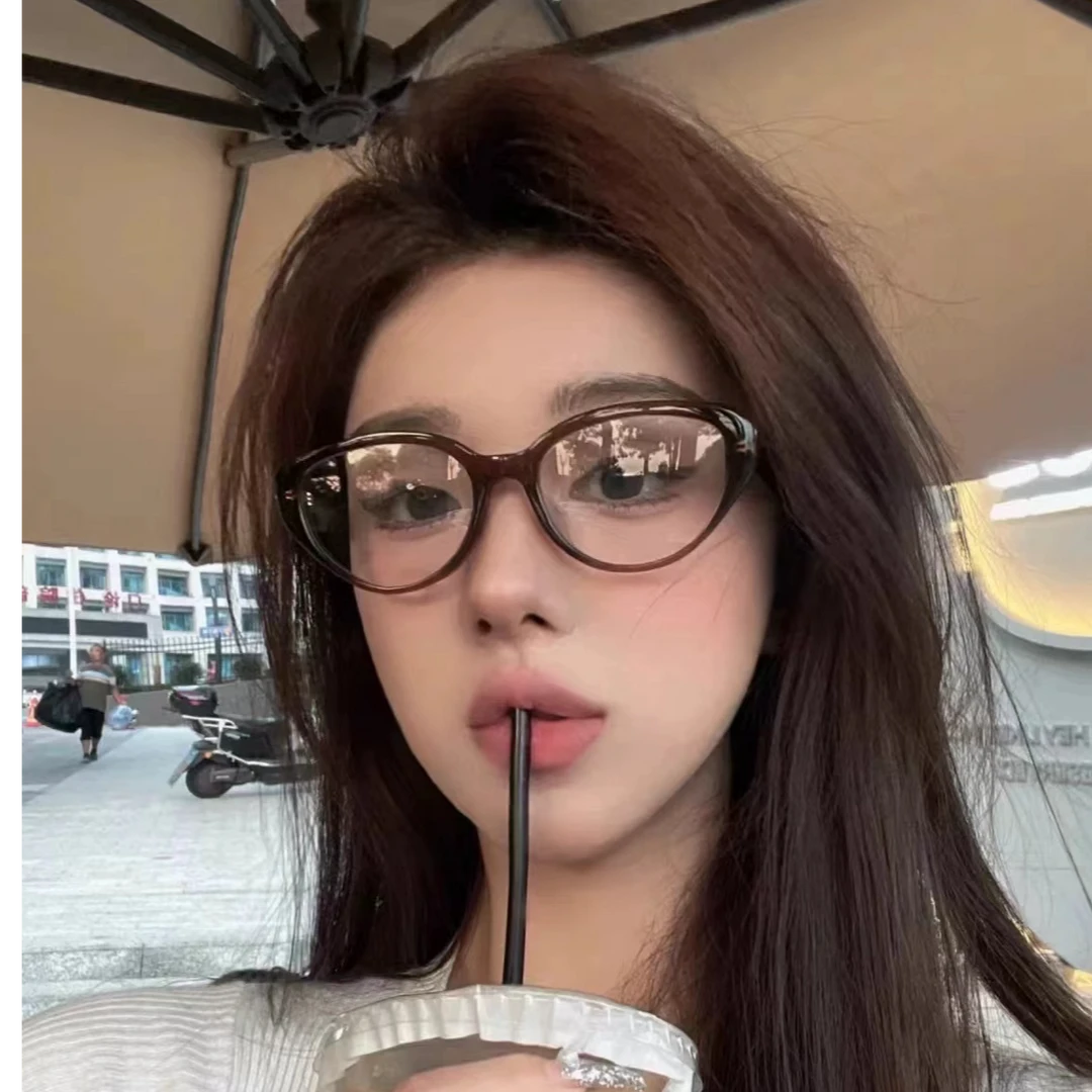 小也 小缪一下 素颜镜 猫眼镜