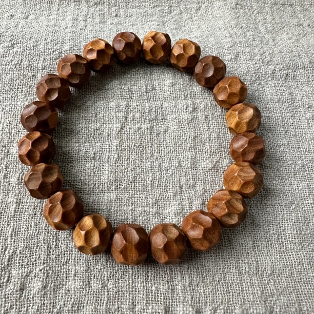 【南方嘉木】老山檀香10+mm【无相】横纹黑肉+纯手工打造奶香味味