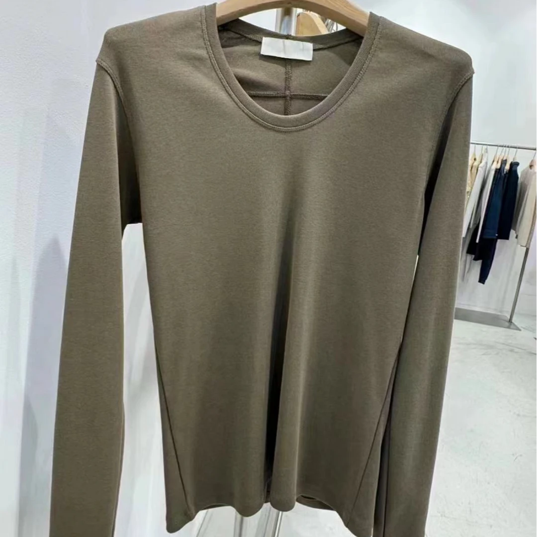 韩国进口U领打底衫时尚百搭