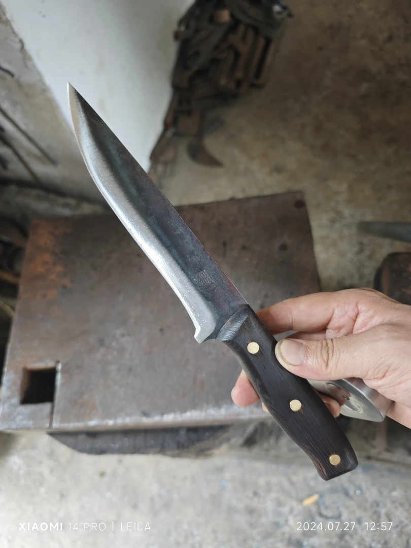 雷氏纯手工锻打割肉剔骨分割削皮锋利户外野营家用剔肉刀小刀刀具