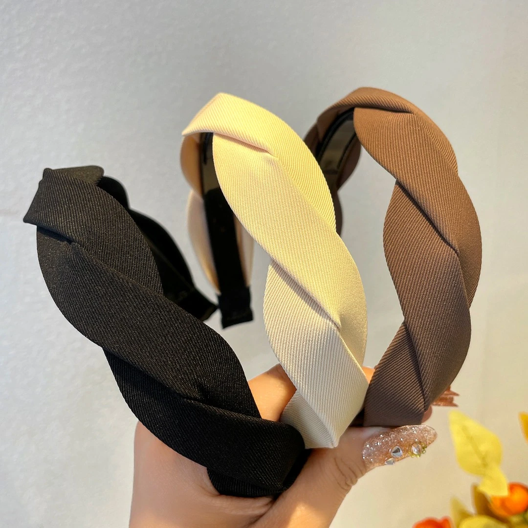 亚克力发饰 麻花宽边发箍网红爆款简约百搭压发卡高颅顶洗脸头箍