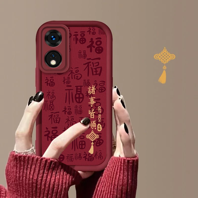 OPPOA1 5G手机壳诸事皆顺A1X新年款PHS110网红男女软壳防摔全包潮